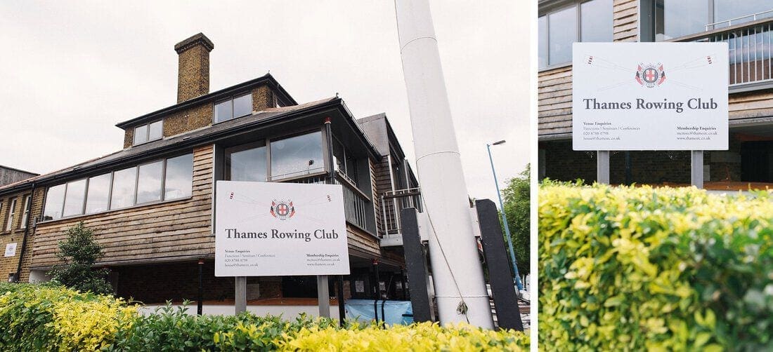 thames rowing club wedding photography