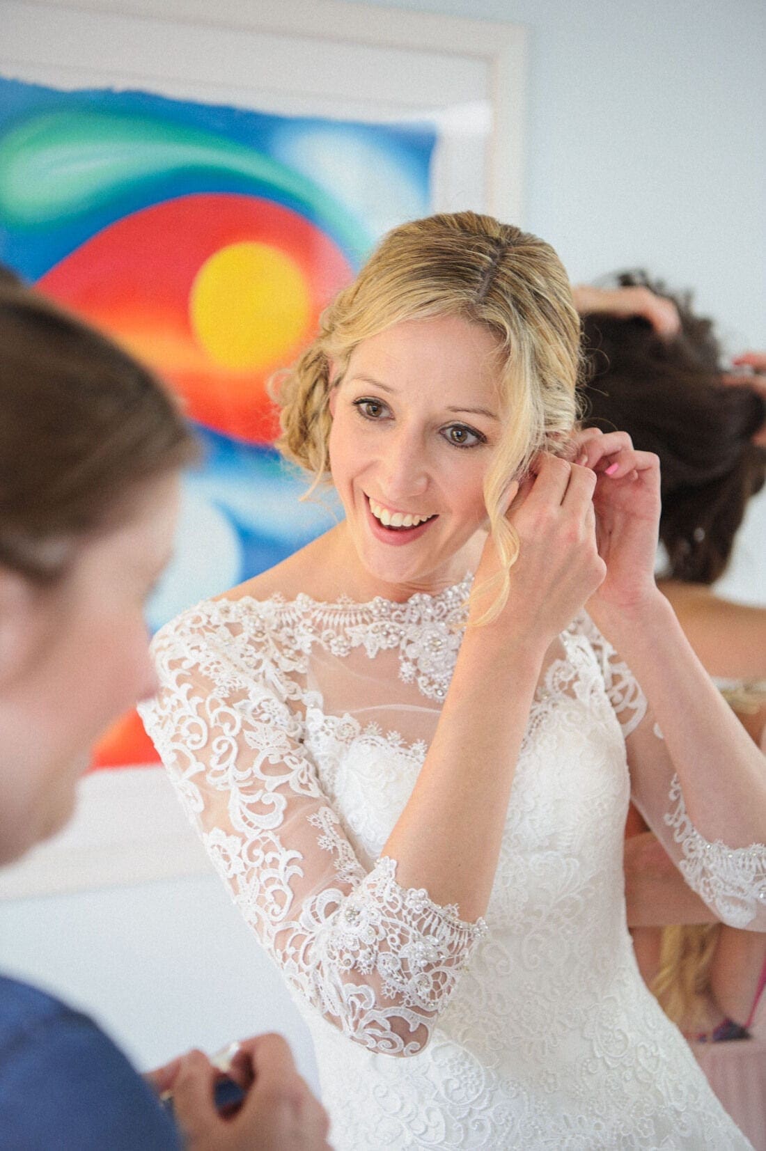 final preparations for the bride