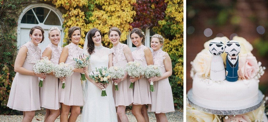 group portraits and details on the wedding day