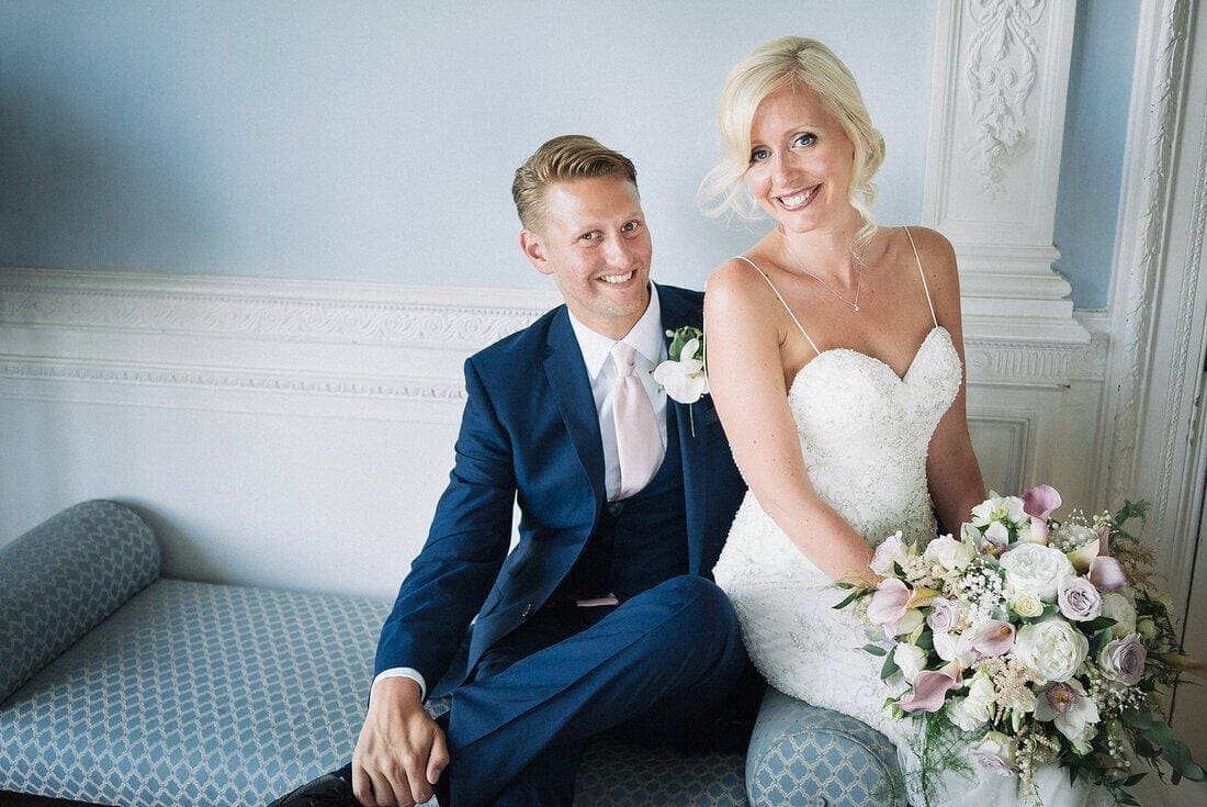 a wedding portrait at Frensham Heights Surrey