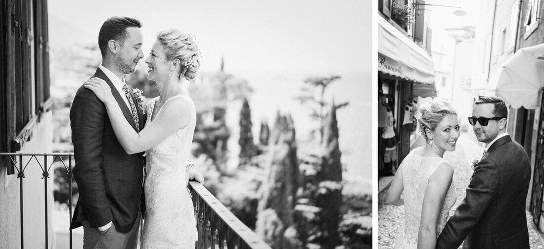 wedding photos at Malcesine Castle Italy