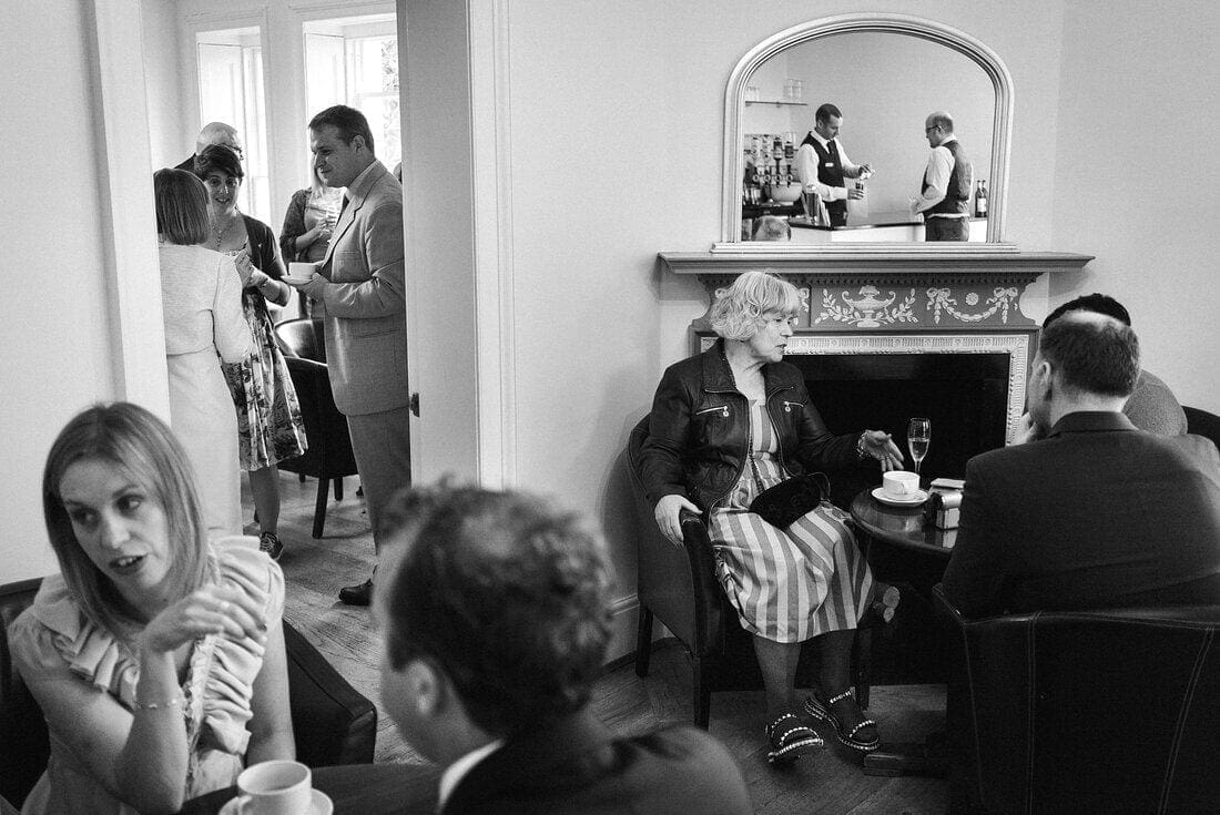 drinks reception at Pembrook Lodge