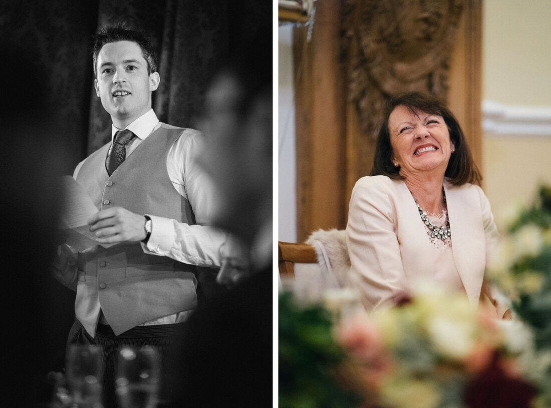 wedding speech at Farnham Castle Surrey