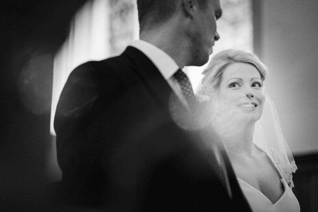 a look between bride and groom