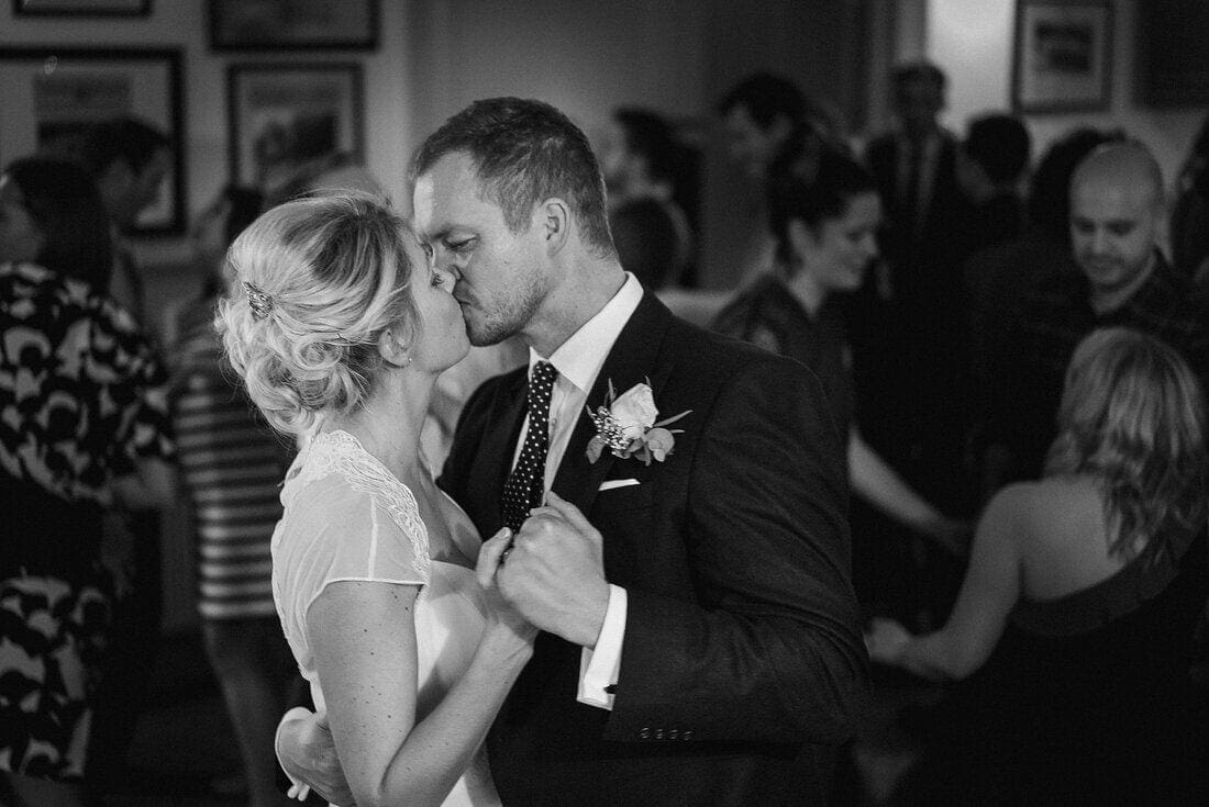 a kiss between husband and wife