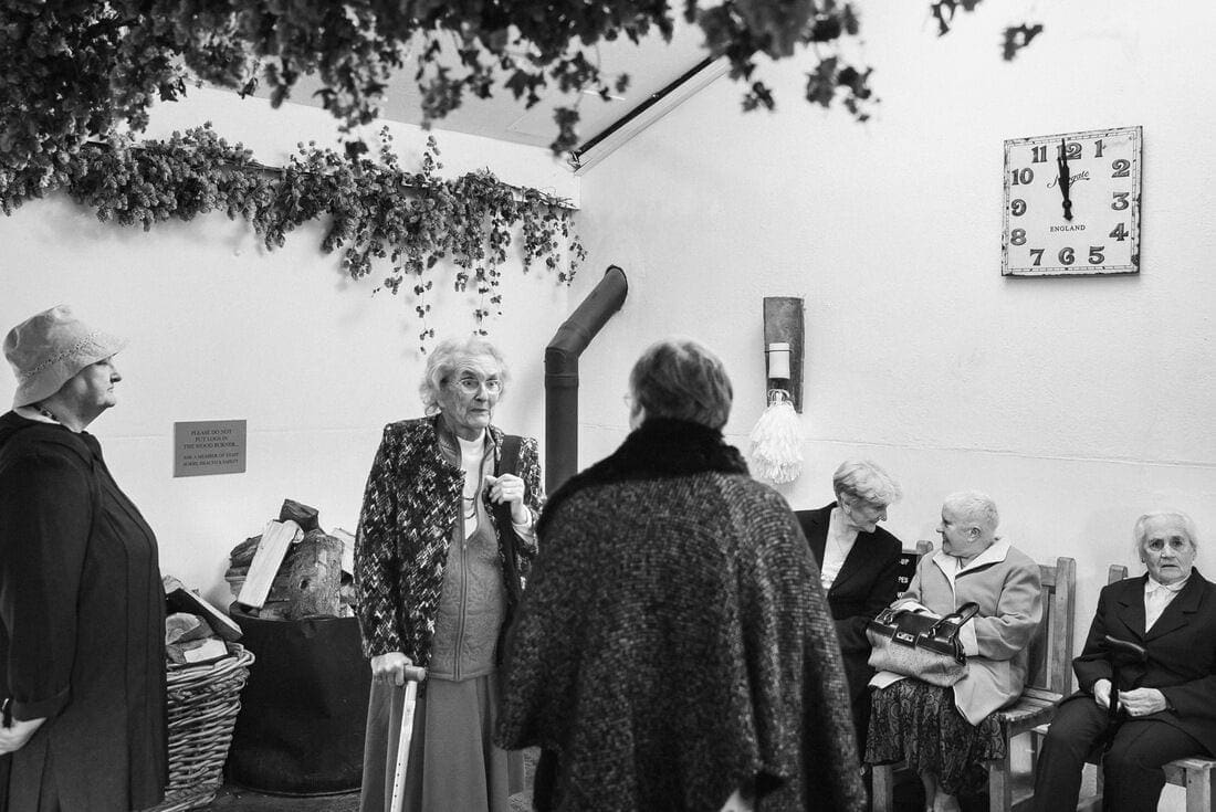 wedding guest wait patiently