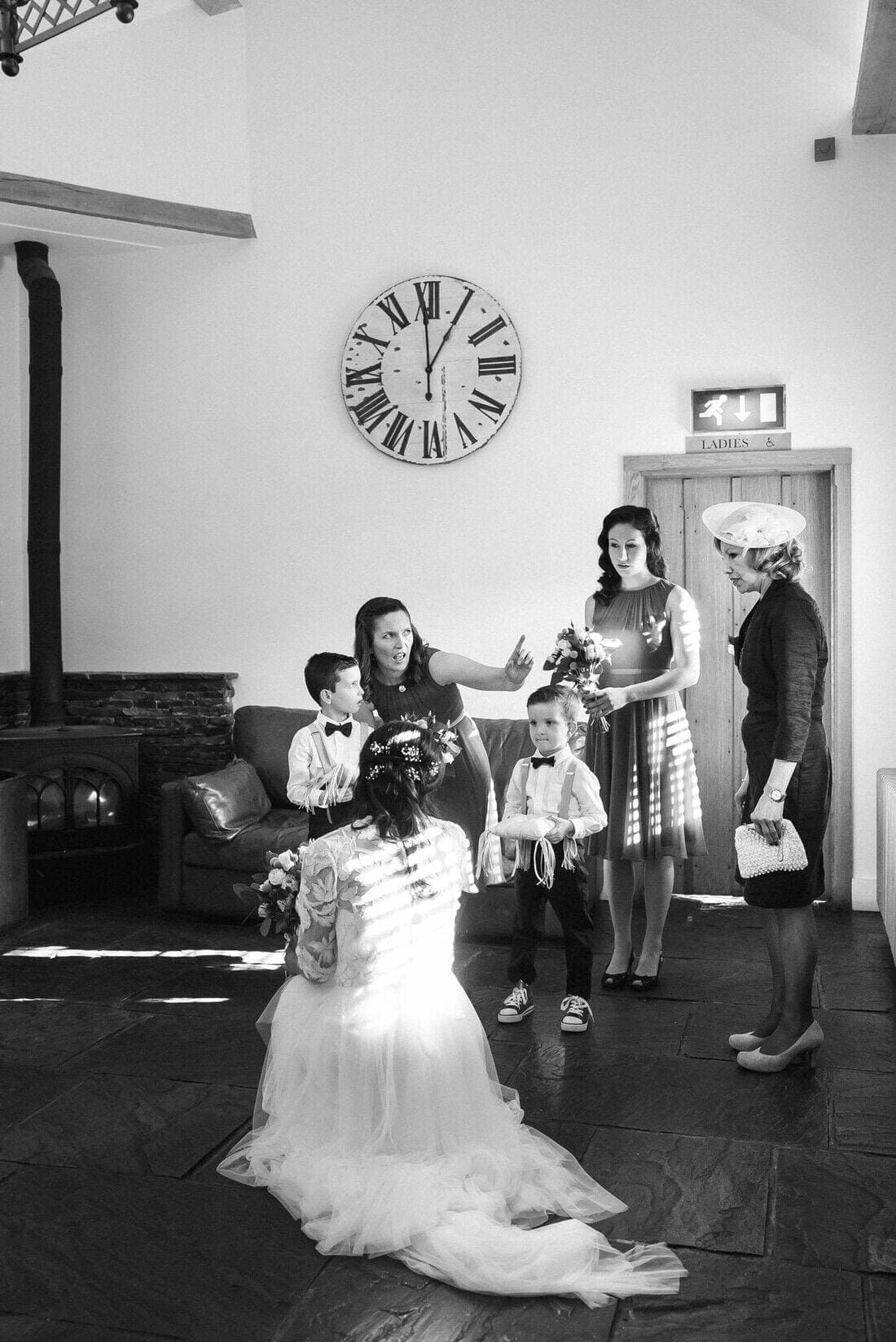 about to enter the ceremony