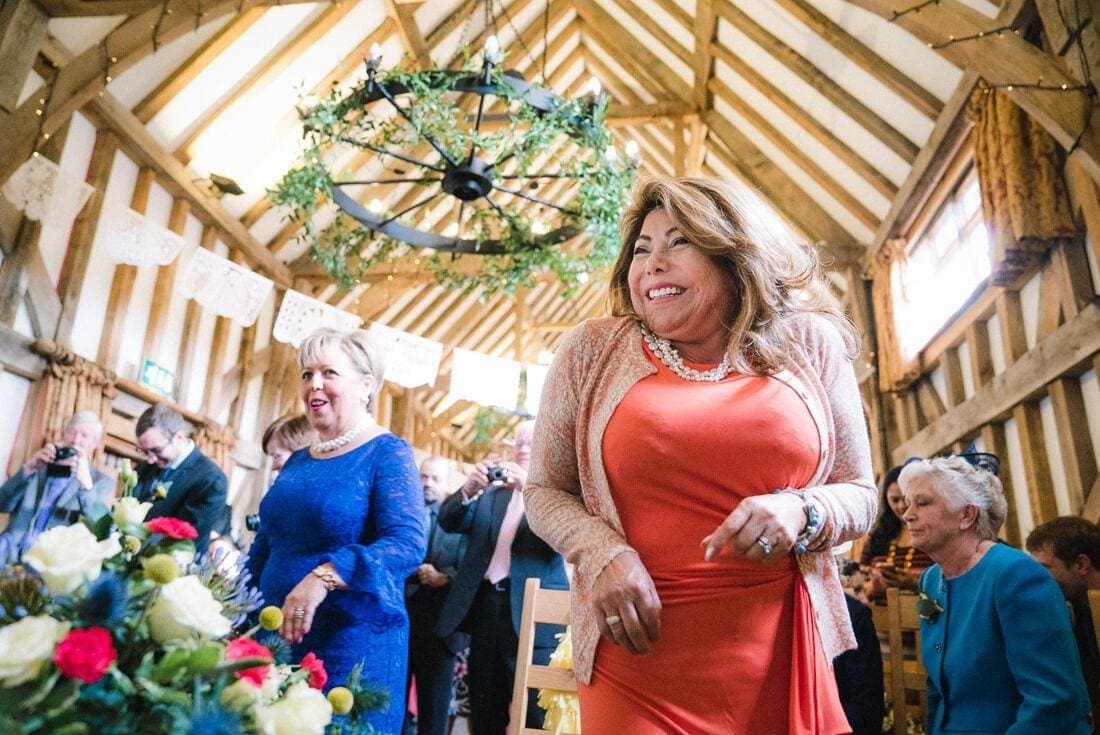 wedding guest take their photos