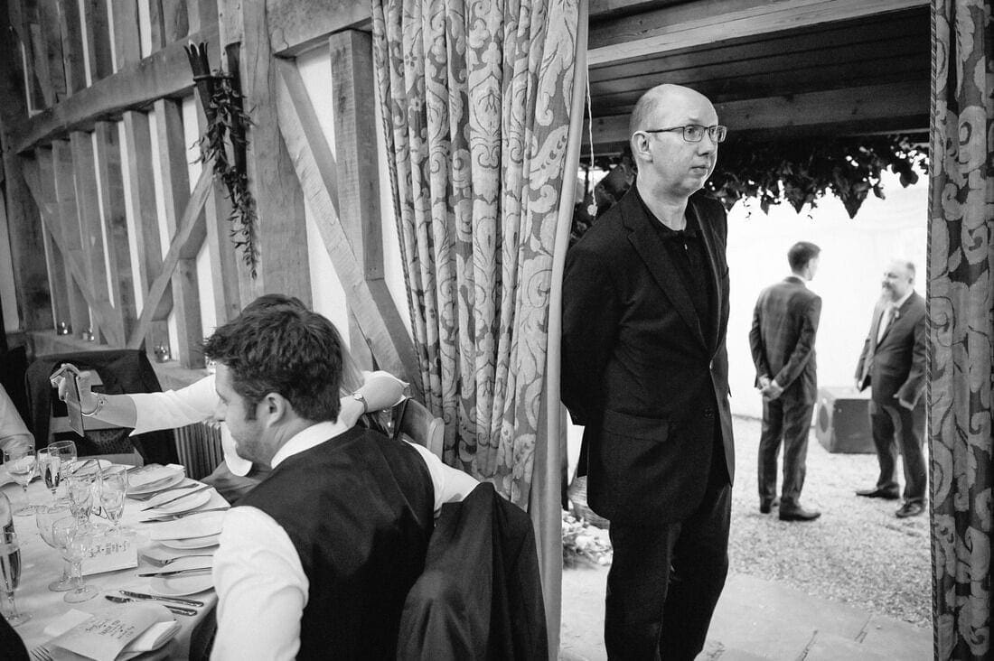 the DJ waits for the signal