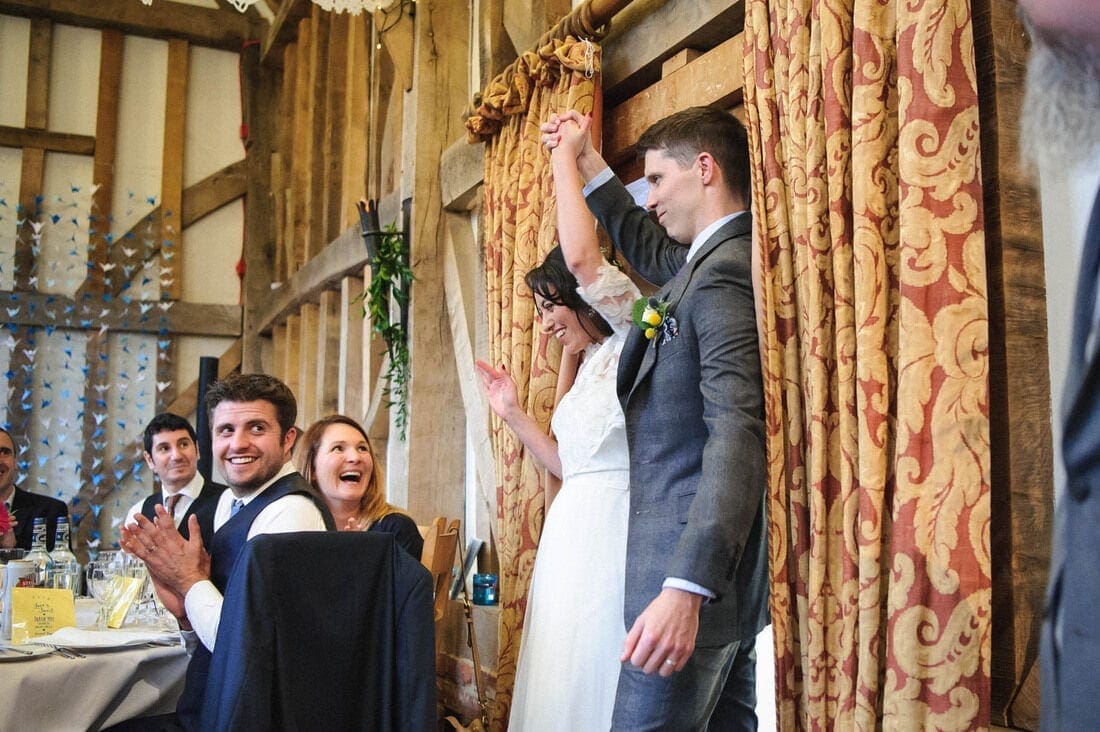 entrance of the bride and groom