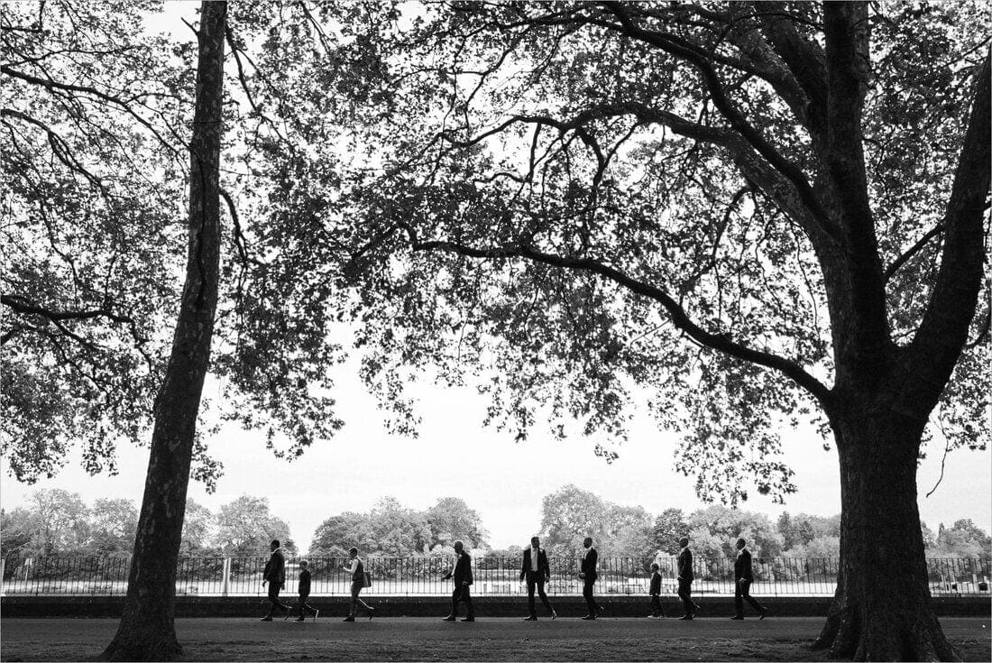 walking along the thames