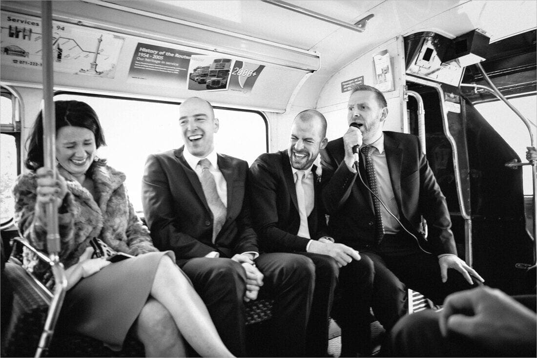 on the way to the wedding