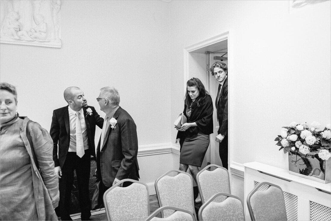guests enter the ceremony room