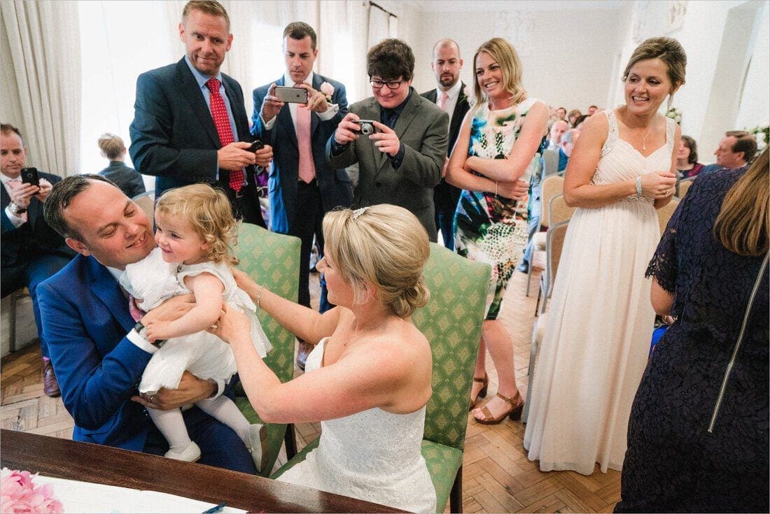 signing the register