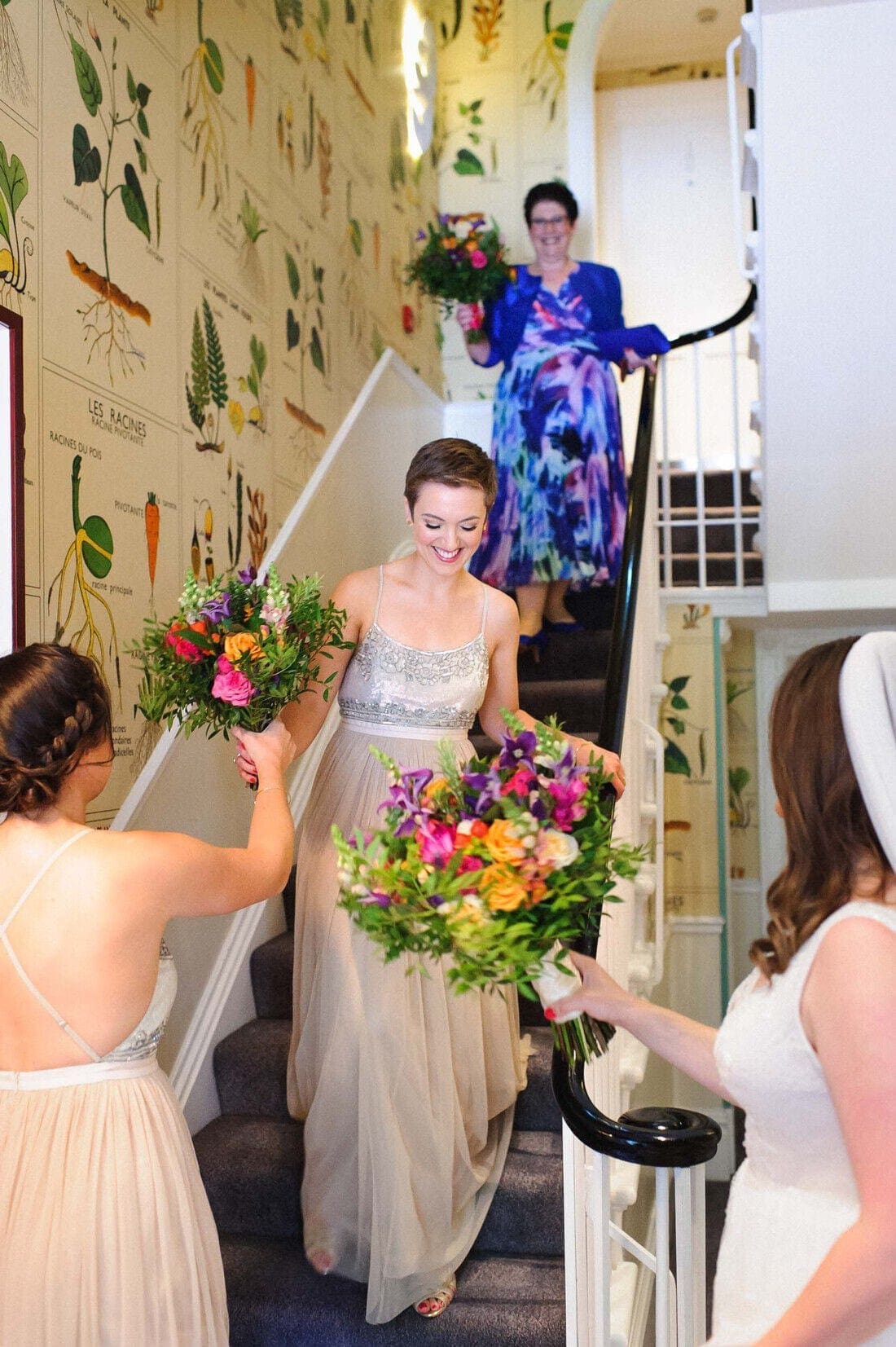 leaving for the wedding at clifton nurseries