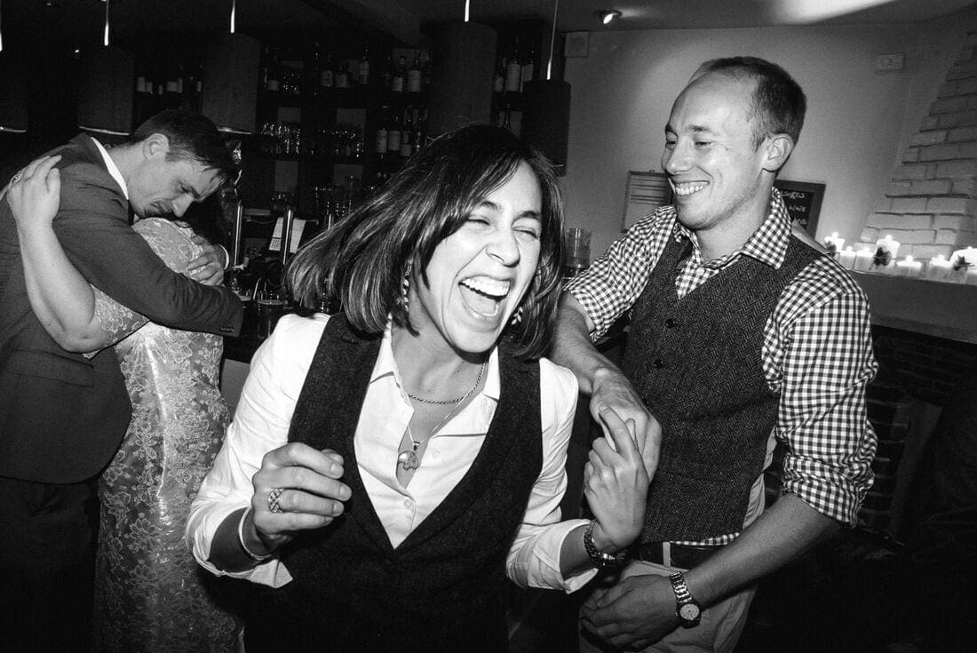 black and white documentary wedding photography