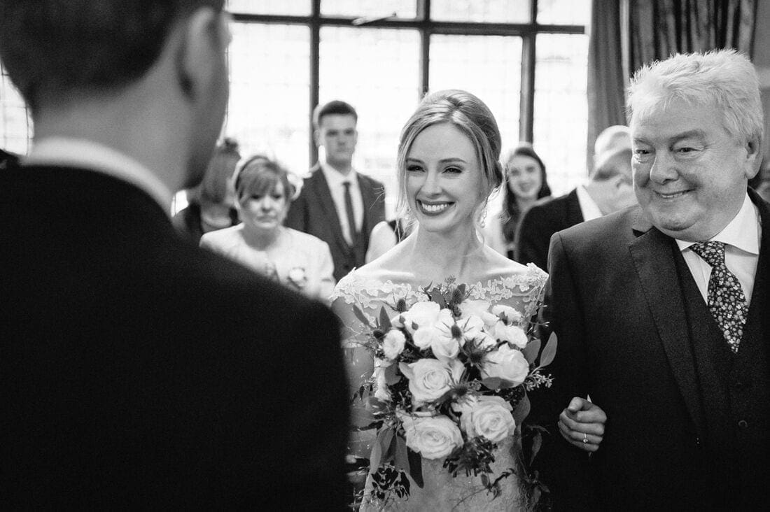 winter wedding at Ramster Hall