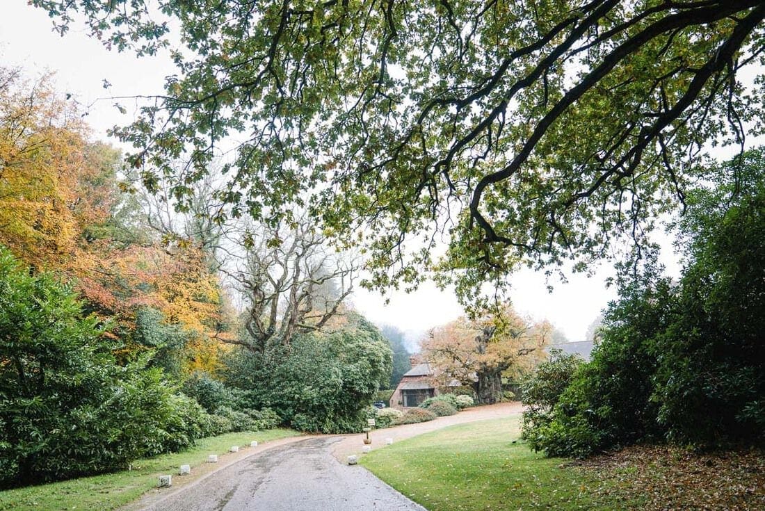 winter wedding at Ramster Hall