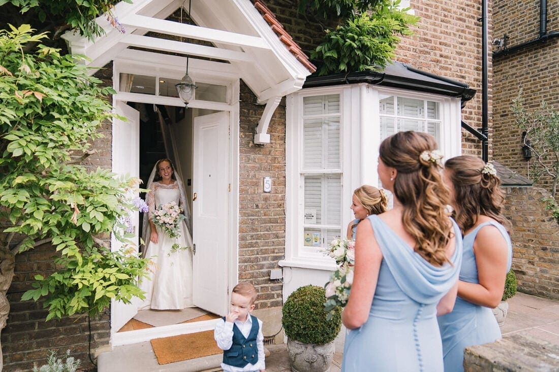 the bride is ready to leave home 