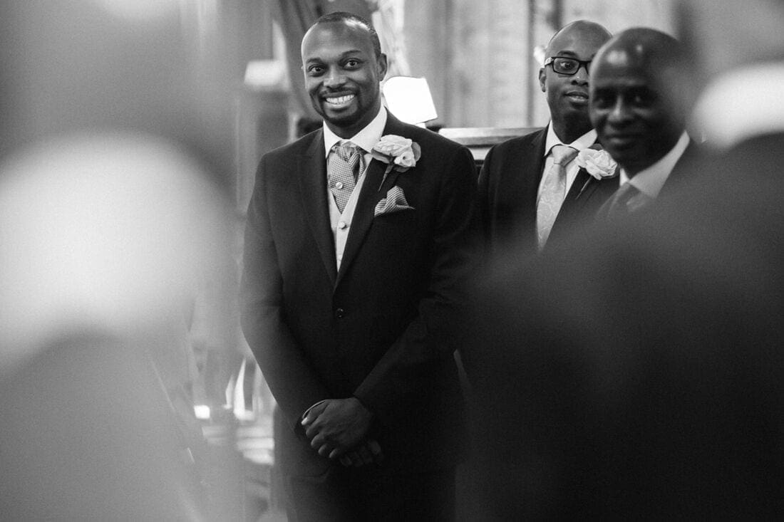 the groom sees his bride for the first time