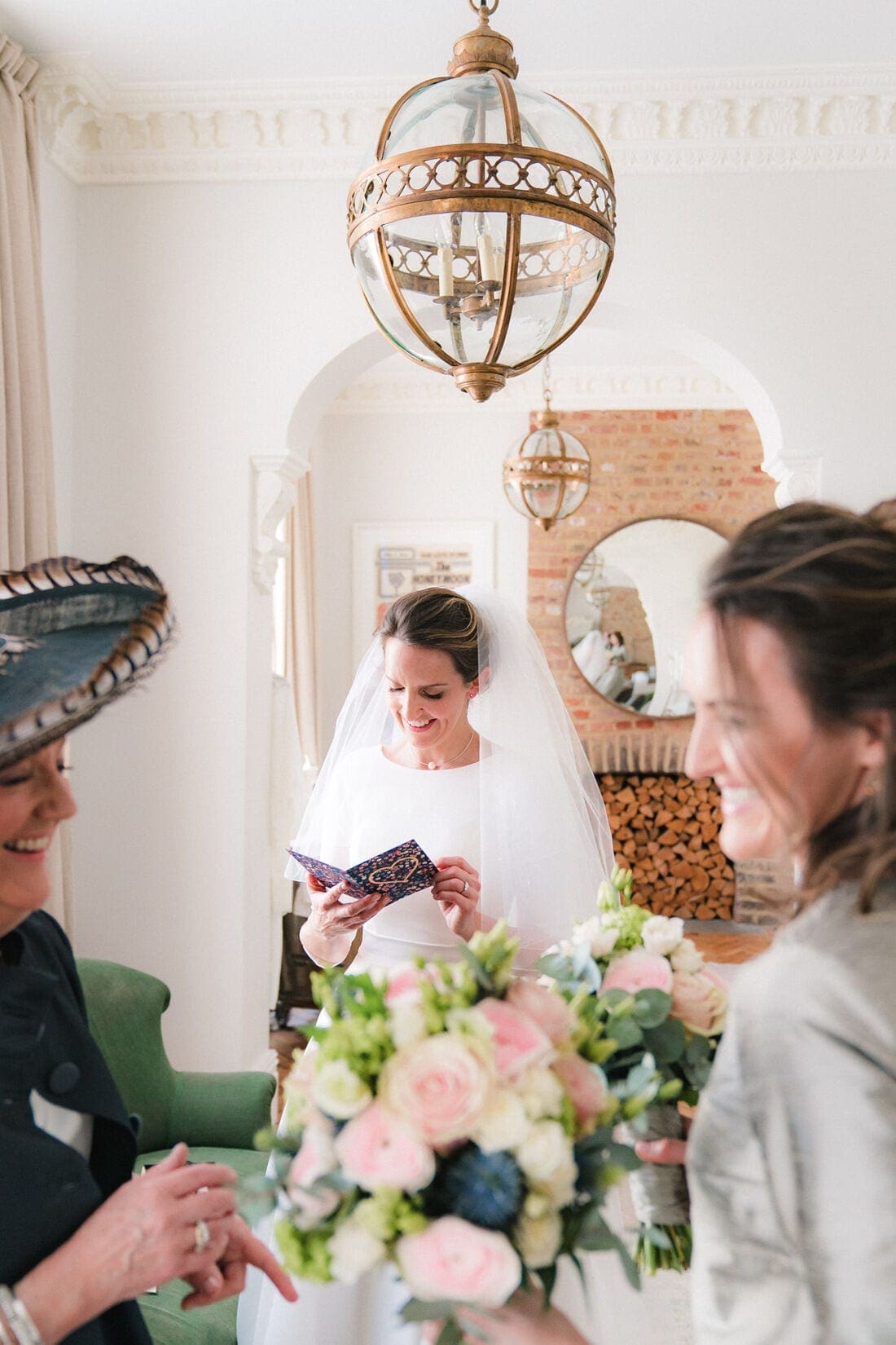 a message and gift from the groom to his soon to be wife