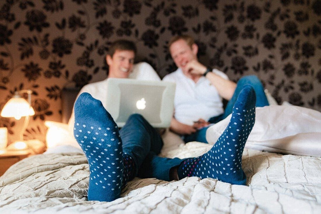 best men getting their speech ready for the wedding