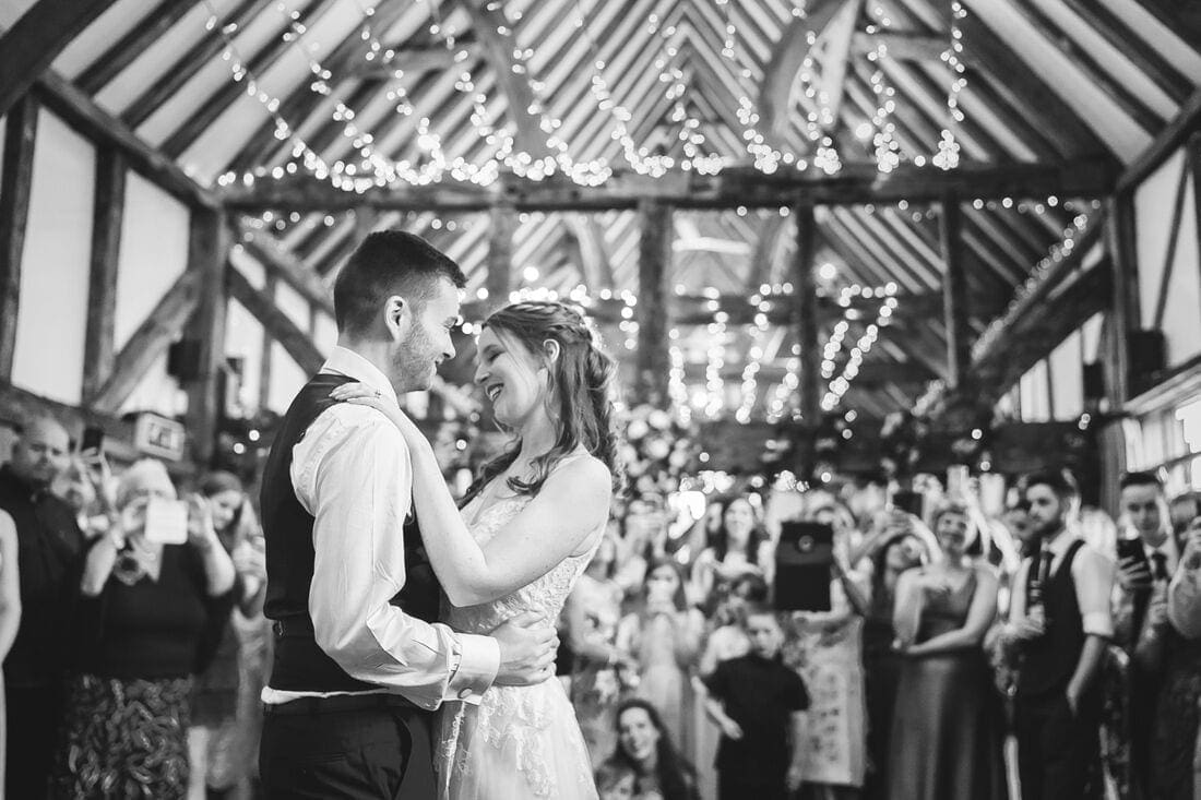 first dance as a married couple at Loseley Park