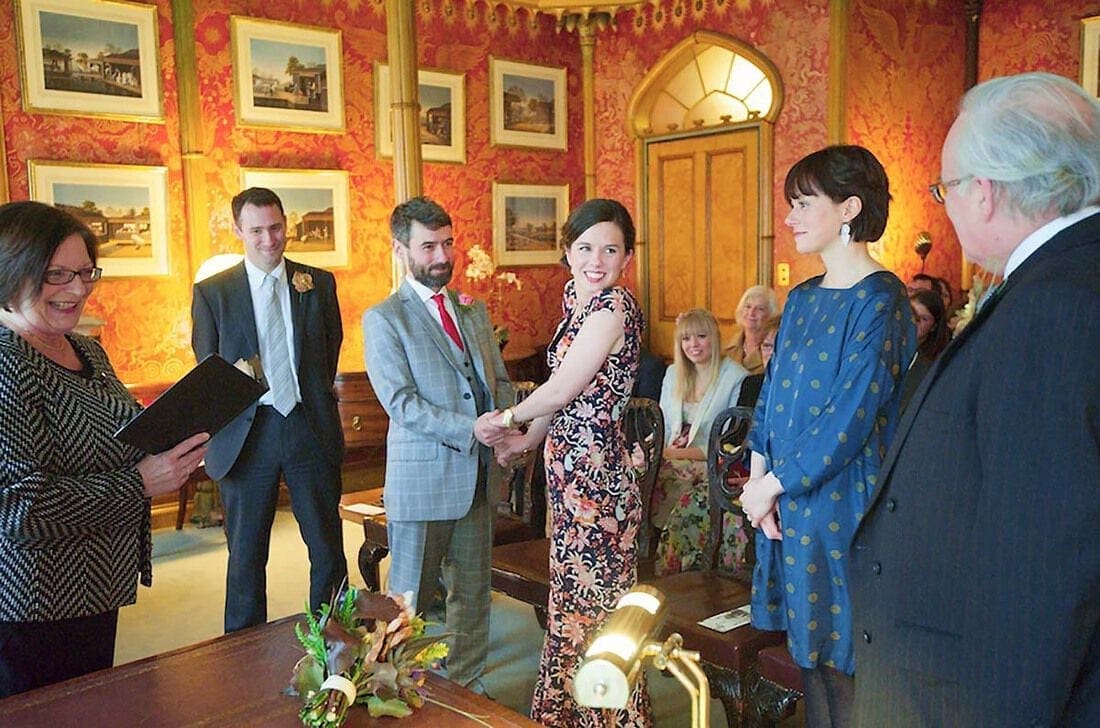 wedding ceremony at the Brighton Pavilion in Sussex