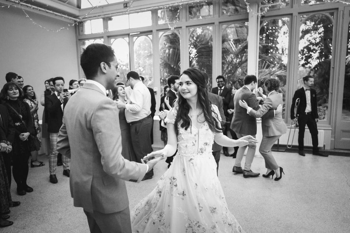 husband and wife first dance at their wedding