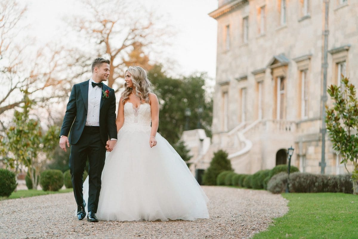 wedding portrait at Botleys Mansion, Chertsey