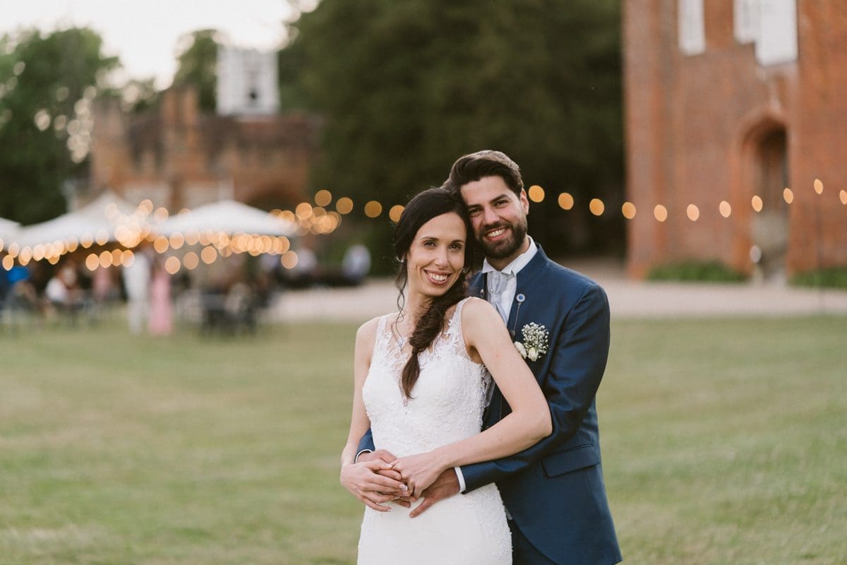 farnham castle wedding portrait