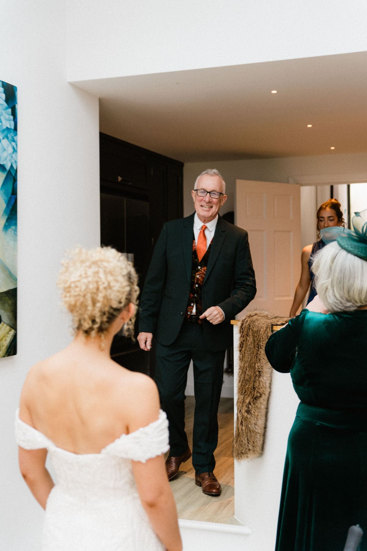 a first look from the father of the bride