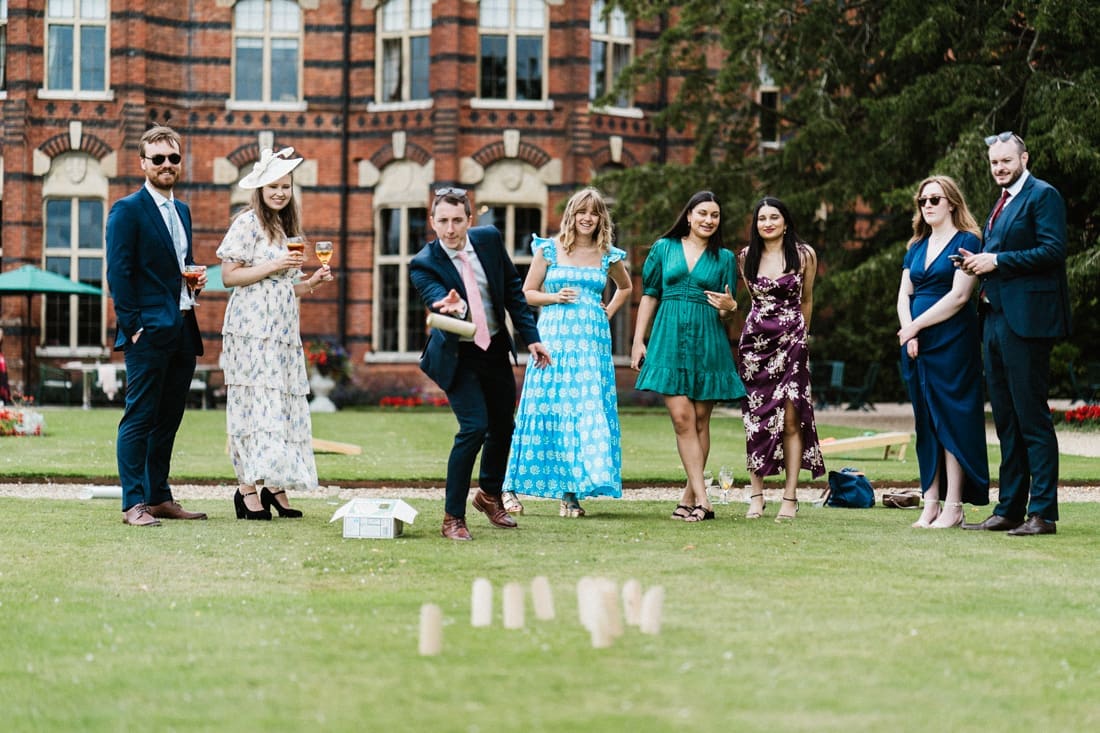 Wedding garden games at The Elvetham